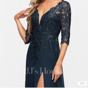 Black Sequined Sheath/Column Dress(new with Tags)